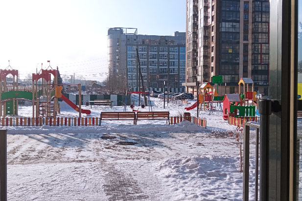 Детская площадка в детском саду Крошкин дом Иркутск